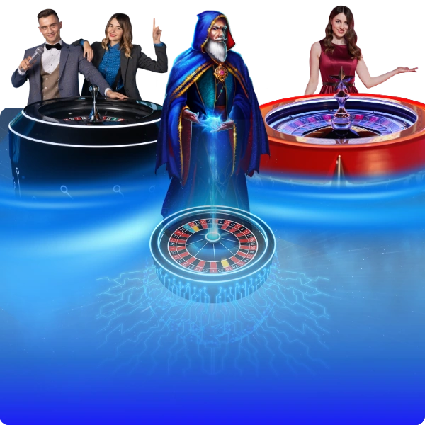 Playtech en Casino con Quantum Roulette Live y Fire Blaze Blue Wizard