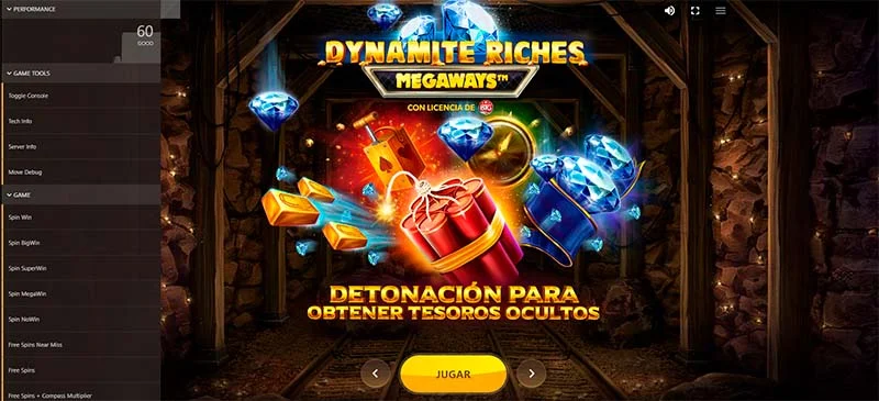 Inicio del juego Dynamite Riches MegaWays