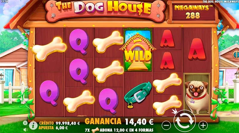 Mecánica del juego The Dog House Megaways