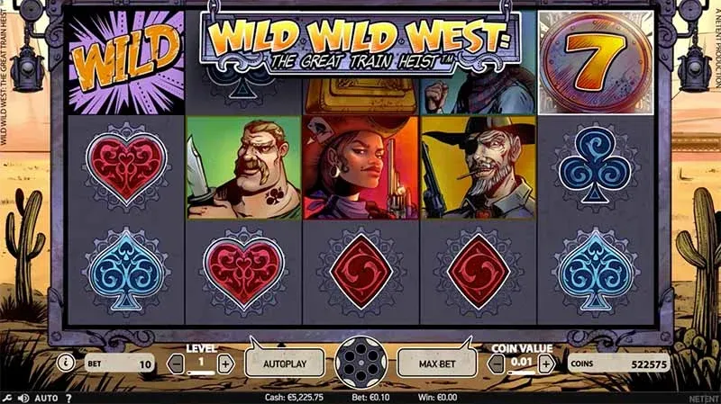Mecánica del juego Wild Wild West