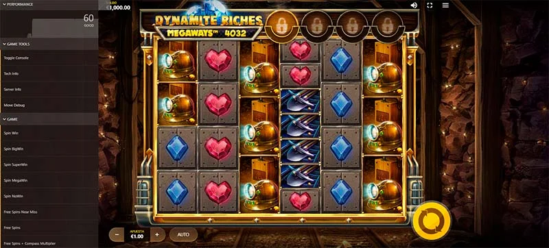 Tabla del juego Dynamite