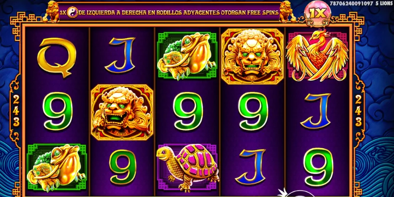 Bonificaciones y funciones especiales en 5 Lions Slot