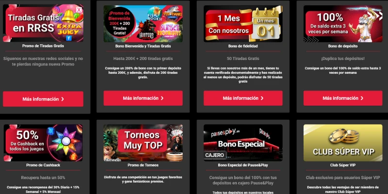 Bonos y Promociones de Casino para Jugar