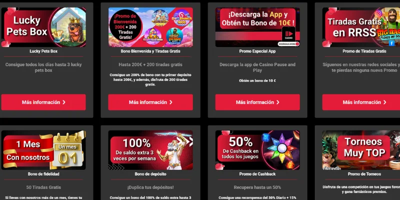 Bonos y promociones para jugar a Drop for Top