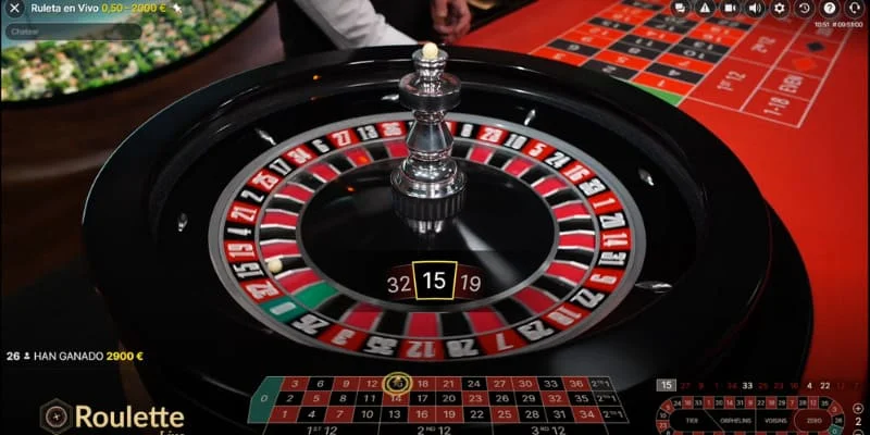 Chat en vivo e interacción con el Crupier