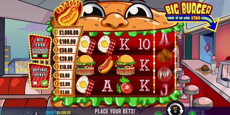 ¿Cómo jugar a Big Burger Load it up with Xtra cheese?