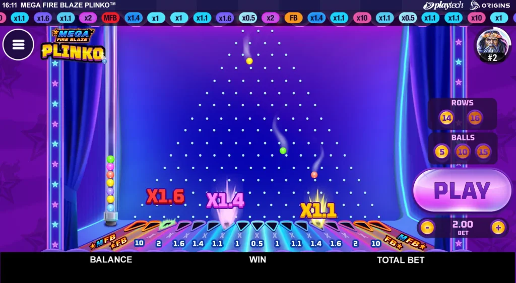 como jugar mega fire blaze plinko