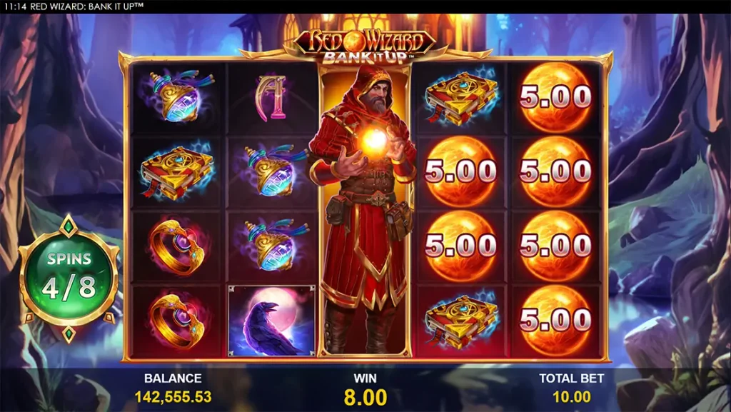 como jugar red wizard bank it up