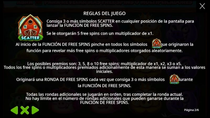 Función de Giros Gratis y Multiplicadores