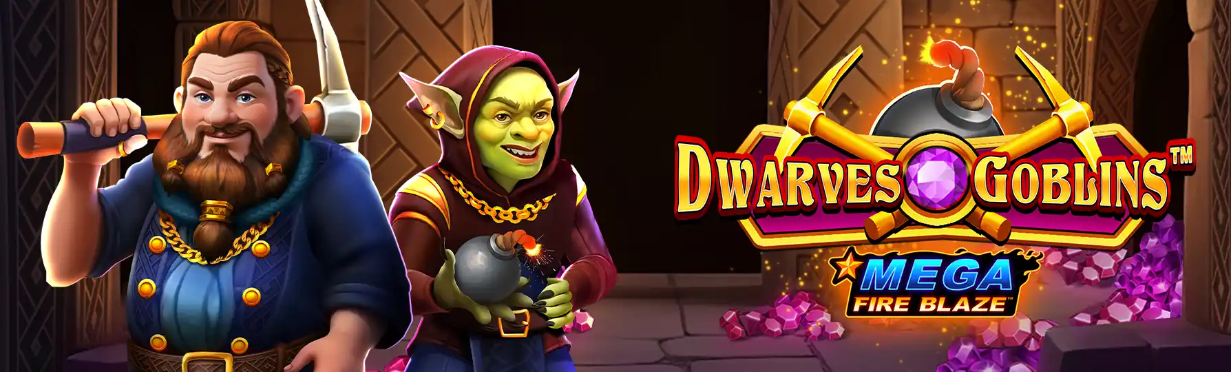 Juega gratis Mega Fire Blaze Dwarves and Goblins en la versión demo