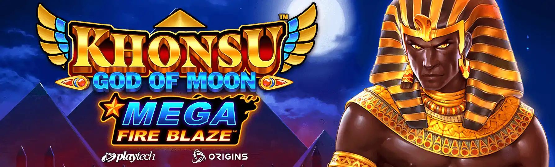 Juega gratis Mega Fire Blaze Khonsu God of Moon en la versión demo